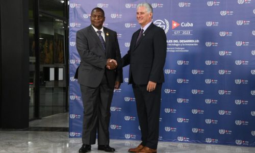 LE PRESIDENT DE LA REPUBLIQUE CENTRAFRICAINE EST ARRIVE A LA HAVANE AU CUBA