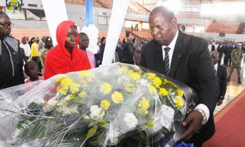 OBSÈQUES DU MINISTRE IDRISS AMIT AU STADE OMNISPORTS EN PRESENCE DU PRESIDENT DE LA REPUBLIQUE