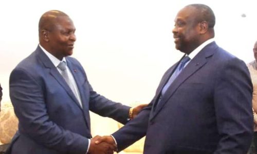 LE PRÉSIDENT DE LA RÉPUBLIQUE S’EST ENTRETENU AVEC LE MINISTRE D’ETAT CONGOLAIS JEAN JACQUES BOUYA