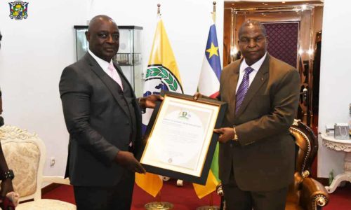 UNE AUDIENCE EST ACCORDEE PAR LE PRESIDENT DE LA REPUBLIQUE A UNE DELEGATION OUGANDAISE  