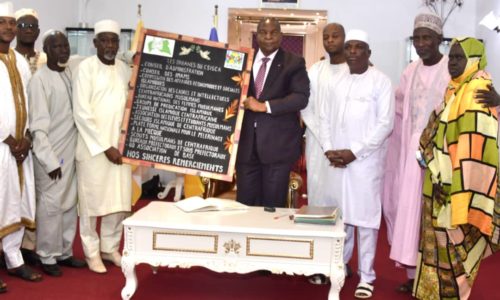 LE CONSEIL SUPERIEUR ISLAMIQUE DE CENTRAFRIQUE A ETE REÇU AU PALAIS DE LA RENAISSANCE