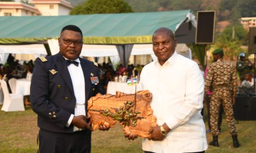 TRADITIONNEL REPAS DE CORPS OFFERT PAR LES OFFICIERS DES FORCES ARMEES CENTRAFRICAINES SOUS LE HAUT PATRONAGE DU PRESIDENT DE LA REPUBLIQUE, CHEF DE L’ETAT, CHEF SUPRÊME DES ARMEES