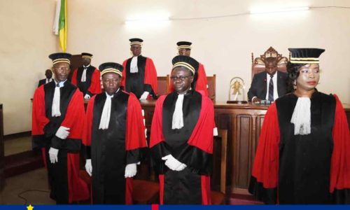 AUDIENCE SOLENNELLE DE PRESTATION DE SERMENT ET D’INSTALLATION DES MEMBRES DU CONSEIL CONSTITUTIONNEL ET D’UN JUGE INTERNATIONAL A LA COUR PENALE SPÉCIALE