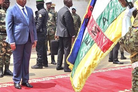 PARADE DES FORCES ARMÉES CENTRAFRICAINES AU CAMP KASSAÏ A L’OCCASION DE LA CELEBRATION DU 64e ANNIVERSAIRE DE L’INDÉPENDANCE DE LA RCA