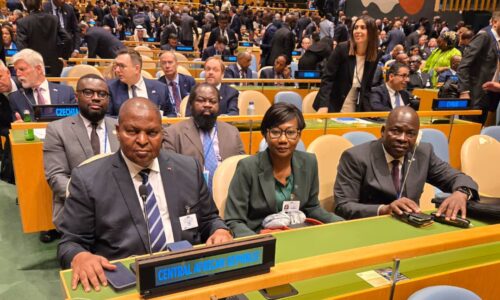 LE PRESIDENT DE LA REPUBLIQUE CENTRAFRICAINE FAUSTIN ARCHANGE TOUADERA EST ARRIVÉ LE LUNDI 23 SEPTEMBRE 2024 A NEW-YORK POUR PRENDRE PART A LA 79e SESSION DE L’ASSEMBLEE GÉNÉRALE DES NATIONS-UNIES