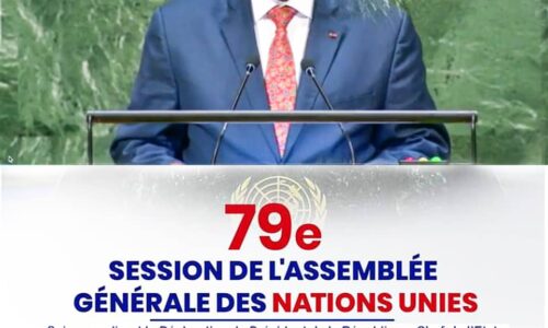 SUIVEZ EN DIRECT LE DISCOURS DU CHEF DE L’ETAT, PRESIDENT DE LA REPUBLIQUE, Pr FAUSTIN ARCHANGE TOUADERA A LA 79E SESSION DE L’ASSEMBLEE GÉNÉRALE DES NATIONS-UNIES