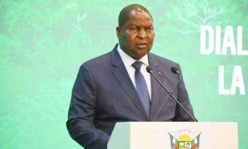 DISCOURS DE SON EXCELLENCE LE PROFESSEUR FAUSTIN ARCHANGE TOUADERA, PRESIDENT DE LA REPUBLIQUE, CHEF DE L’ETATAL’OCCASION DE L’OUVERTURE DU DIALOGUE DE TRES HAUT NIVEAU SUR L’AFFORESTATION, LA BIODIVERSITE ET LA FINANCE CLIMATIQUE EN RCA.