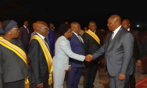 ARRIVEE DU PRESIDENT FAUSTIN ARCHANGE TOUADERA AU XXVE SOMMET DE LA CEEAC A MALABO EN GUINÉE ÉQUATORIALE