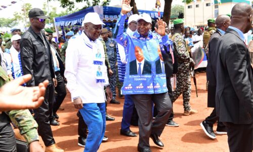 LE PRESIDENT DE LA REPUBLIQUE, FAUSTIN ARCHANGE TOUADERA A PRIS PART A LA CEREMONIE D’OUVERTURE DES ASSISES DU 2ème CONGRES ORDINAIRE DU MOUVEMENT CŒURS UNIS (MCU)